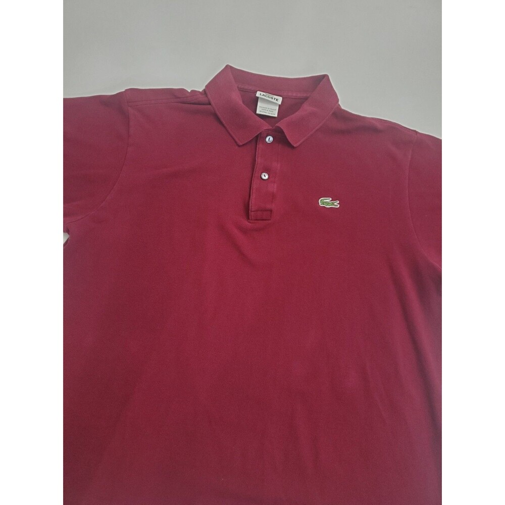 Lacoste Men's Short Sleeve‎ Polo Shirt, Red, XL